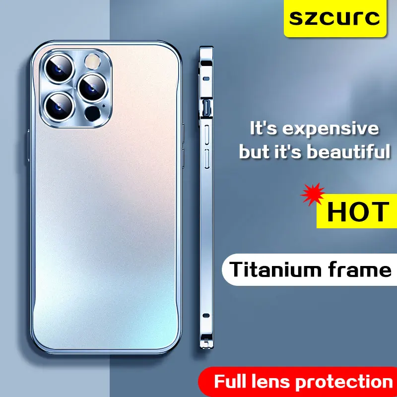 Ceny Nowy Magsafe Wysokiej Klasy Luksusowa Rama Ze Stopu Tytanu Blokada Przycisku Dla IPhone 13 Pro Max Iphone14 12 Mini Obudowa Ochronna Telefonu