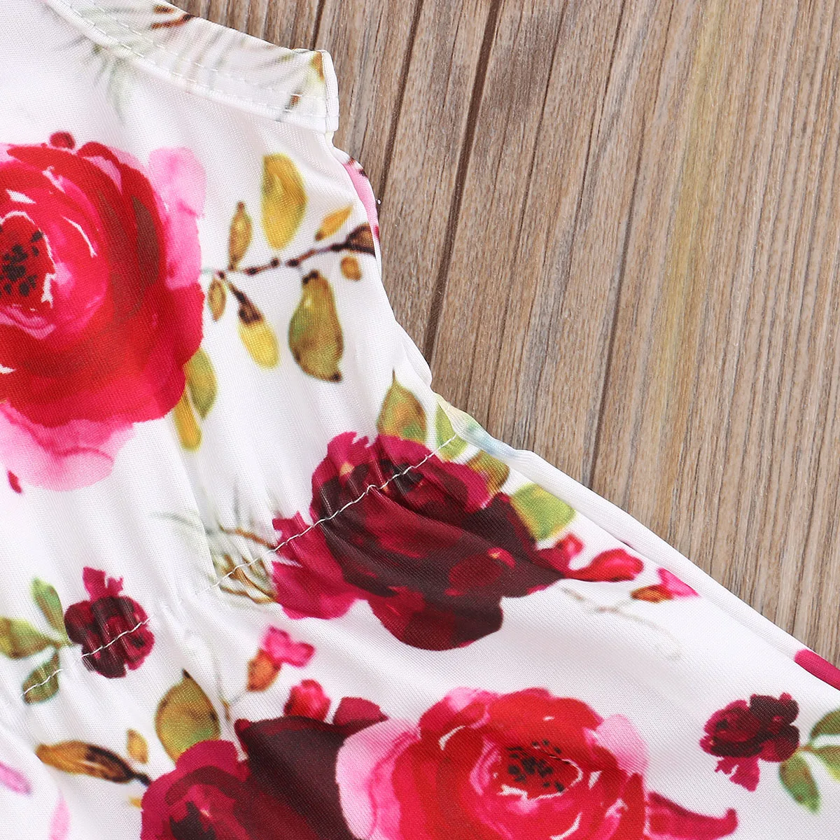 

2020 Baby Girls 2PCS Outfits Set Sleeveless Jumpsuits O-Neck Flower Printing Romper Toddler Clothing + Headband 0-24M Clothing