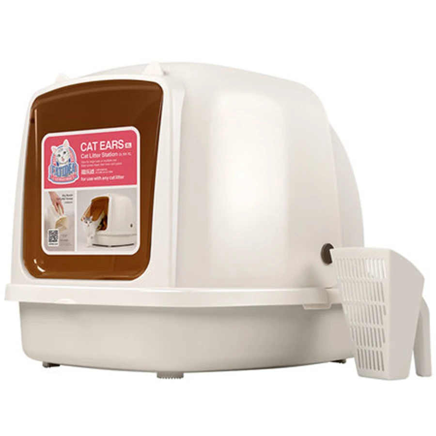 Угловая мебель для домашних животных большой контейнер наполнителя кошек милый