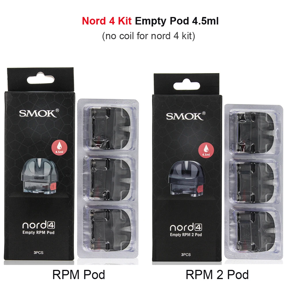 Оригинальный SMOK Nord 2 4 X пустой картридж без катушки электронная сигарета