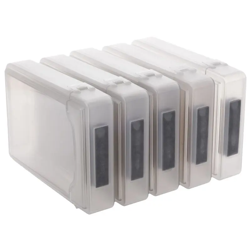 

5pcs 3.5" IDE SATA HDD Hard Drive Disk Plastic Storage Box Case Enclosure Cover Gray
