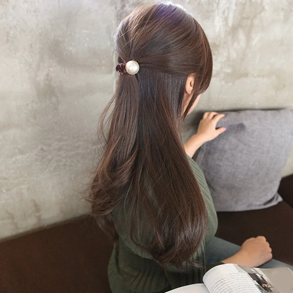 1 шт. Роскошные Жемчужные мини-заколки для волос женские элегантные заколки-крабы