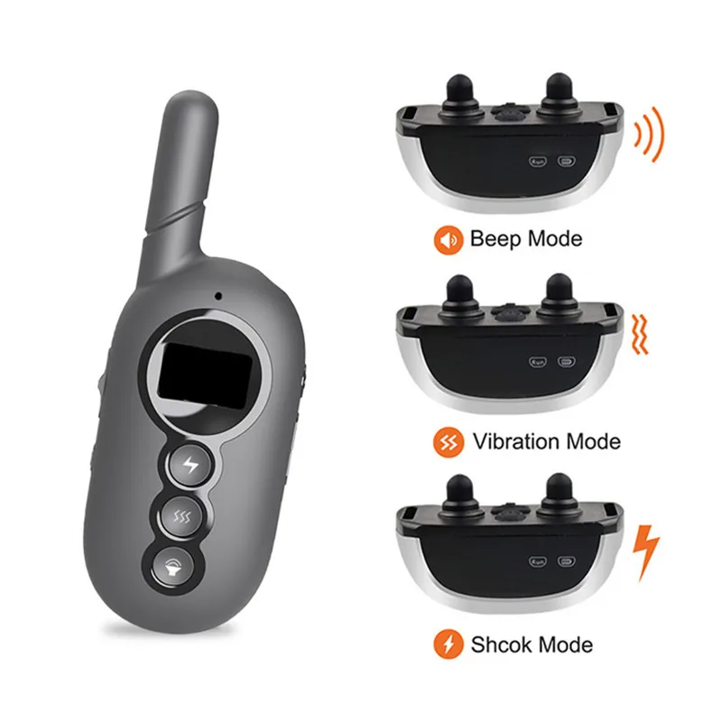 PS3 Charging LCD Display Pet Dog Training Electric Shock For Dogs IP67 Diving Waterproof Remote Control Device Collar | Дом и сад