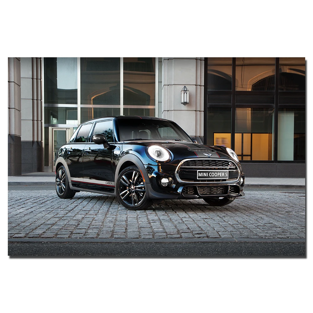 Mini Cooper автомобиль Плакат Картина на холсте украшение стены искусства картины для