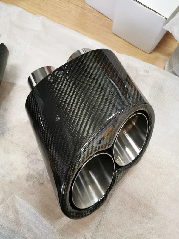 2 шт. Akrapovic выхлопной наконечник из углеродного волокна для Rudi RS3 RS4 RS5 RS6 RS7 A3 A4 A5 A6 A7 выхлопные наконечники выхлопная машина Стайлинг
