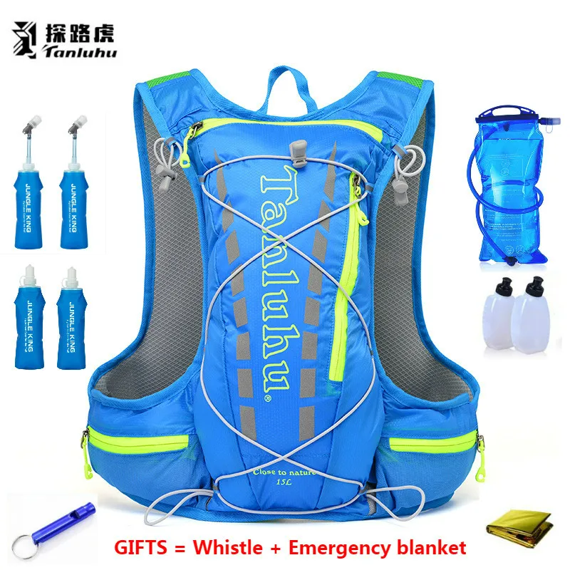 Lightweight Running Hydration Vest Backpack 15L Outdoor Trail Running Marathon Cycling Climbing Hiking Outdoor Sport Bag Pack XL