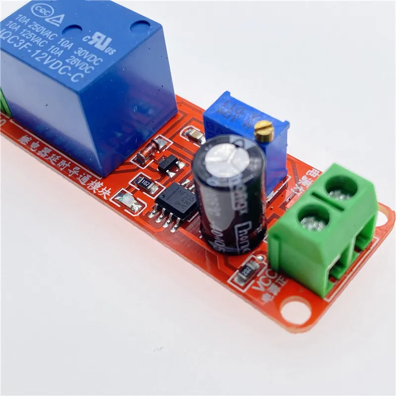 1 шт. реле времени NE555 регулируемый модуль релейный с задержкой 12 В постоянного