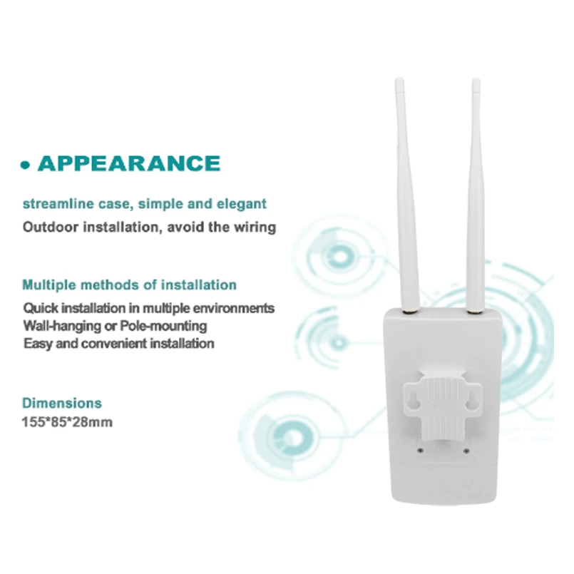 TIANJIE 4G LTE FDD/TDD wifi AP наружный беспроводной роутер Модем LAN/wan порты IP66