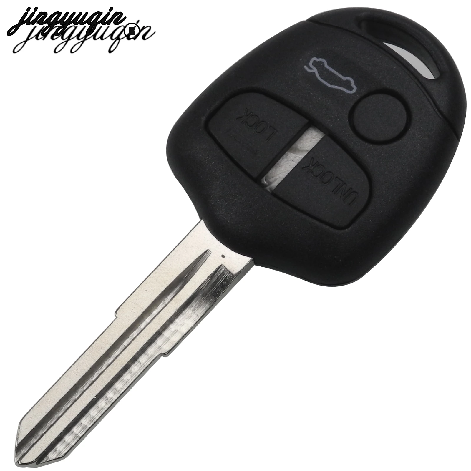 Jingyuqin для Mitsubishi Lancer Outlander Mirage Uncut Blade fob10 шт/партия 3 кнопки дистанционного ключа