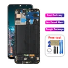 Для Samsung Galaxy A50 A505 lcd A505DS A505F A505FD A505A ЖК-дисплей сенсорный экран дигитайзер в сборе с рамкой