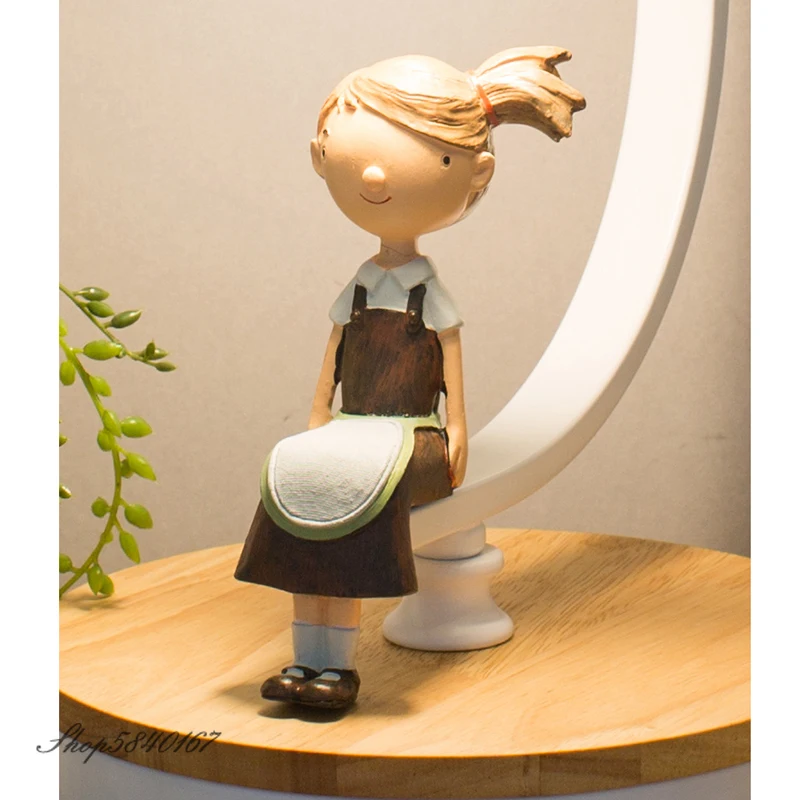 Современные настольные лампы в скандинавском стиле для принцесс детской спальни