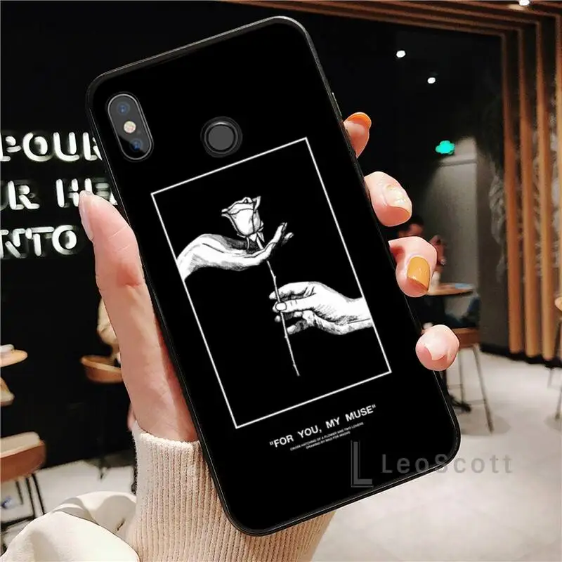 

Lover Plant Cartoon Phone Case For Xiaomi Redmi Note 4 4x 5 6 7 8 pro S2 PLUS 6A PRO