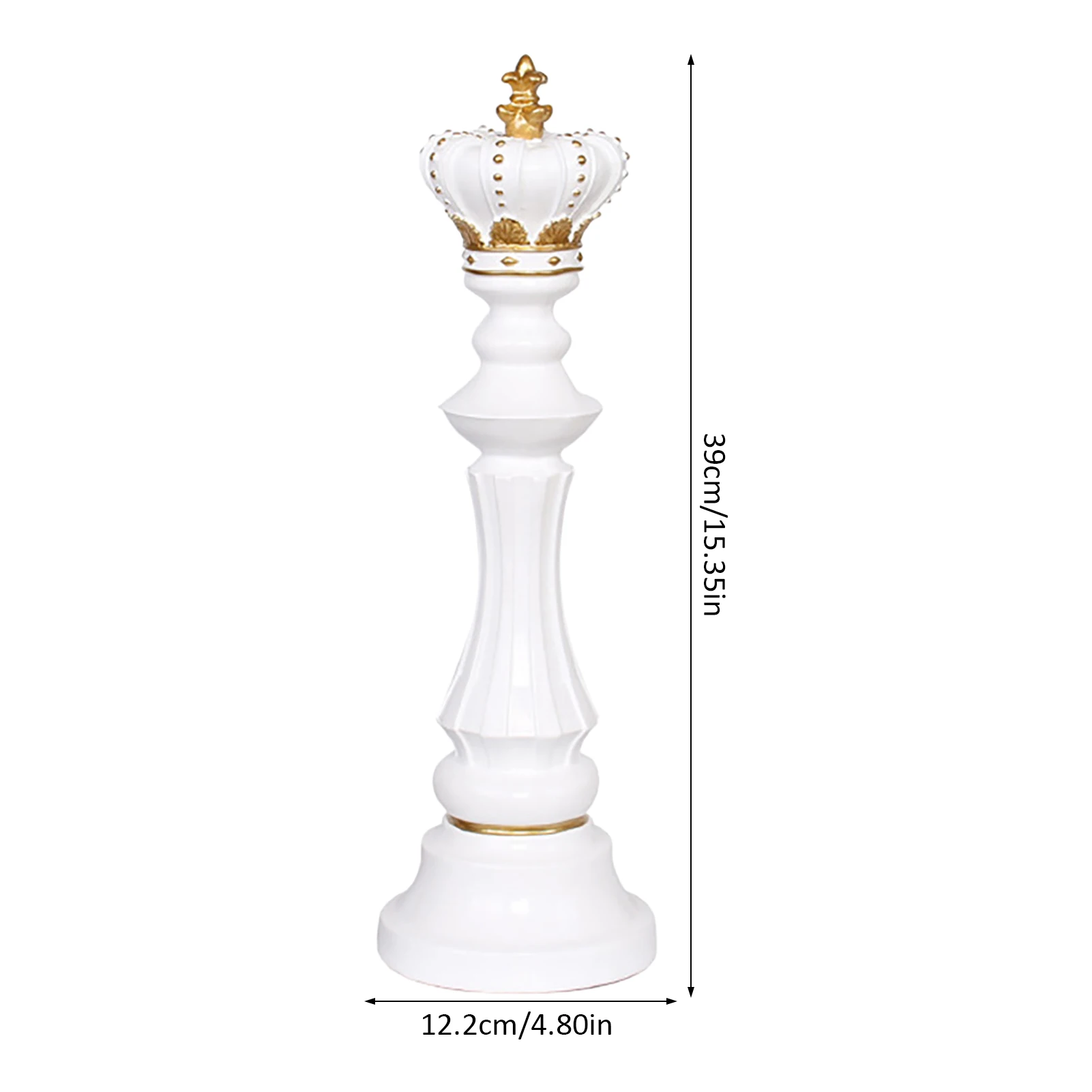 

1 Pair Resin King Queen Chess Pieces Sculpture International Chess Figurines Retro Home Decor Modern Chessmen Ornaments Artwork