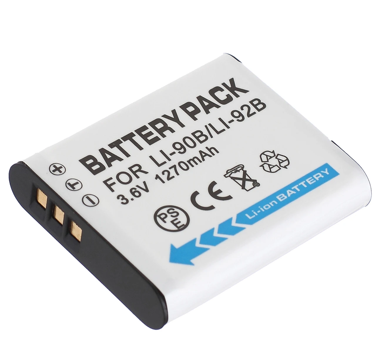 

Battery Pack for Olympus LI-90B, LI90B, LI-92B, LI92B Lithium-ion Rechargeable