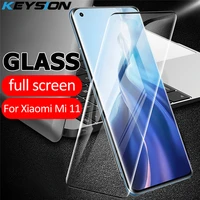 keysion tempered glass for xiaomi mi 11 5g mi 10 ultra transparent full coverage screen protector film for redmi note 9t 9 power