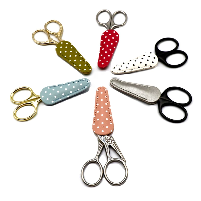 Чехол на щипцы для кутикулы защитный чехол в горошек ногтей инструмент маникюра