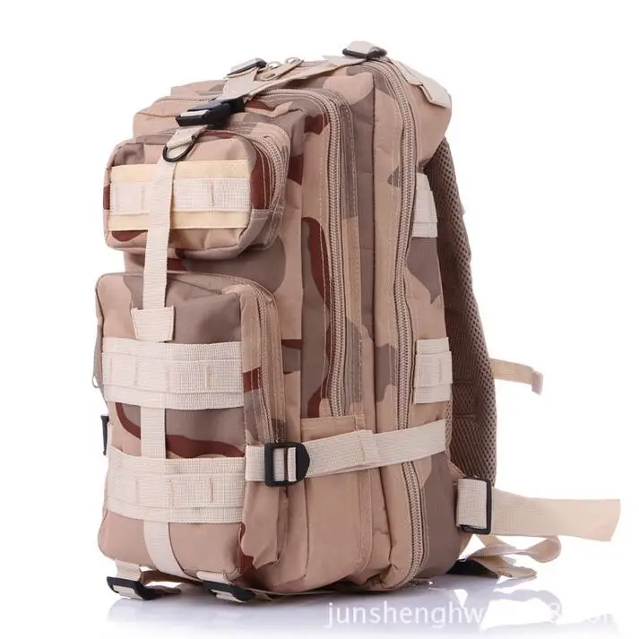 Desert Camo 3P тактический рюкзак военный Molle армейская сумка Открытый походный рюкзак дорожная сумка через плечо около 30л - Цвет: Desert Camo