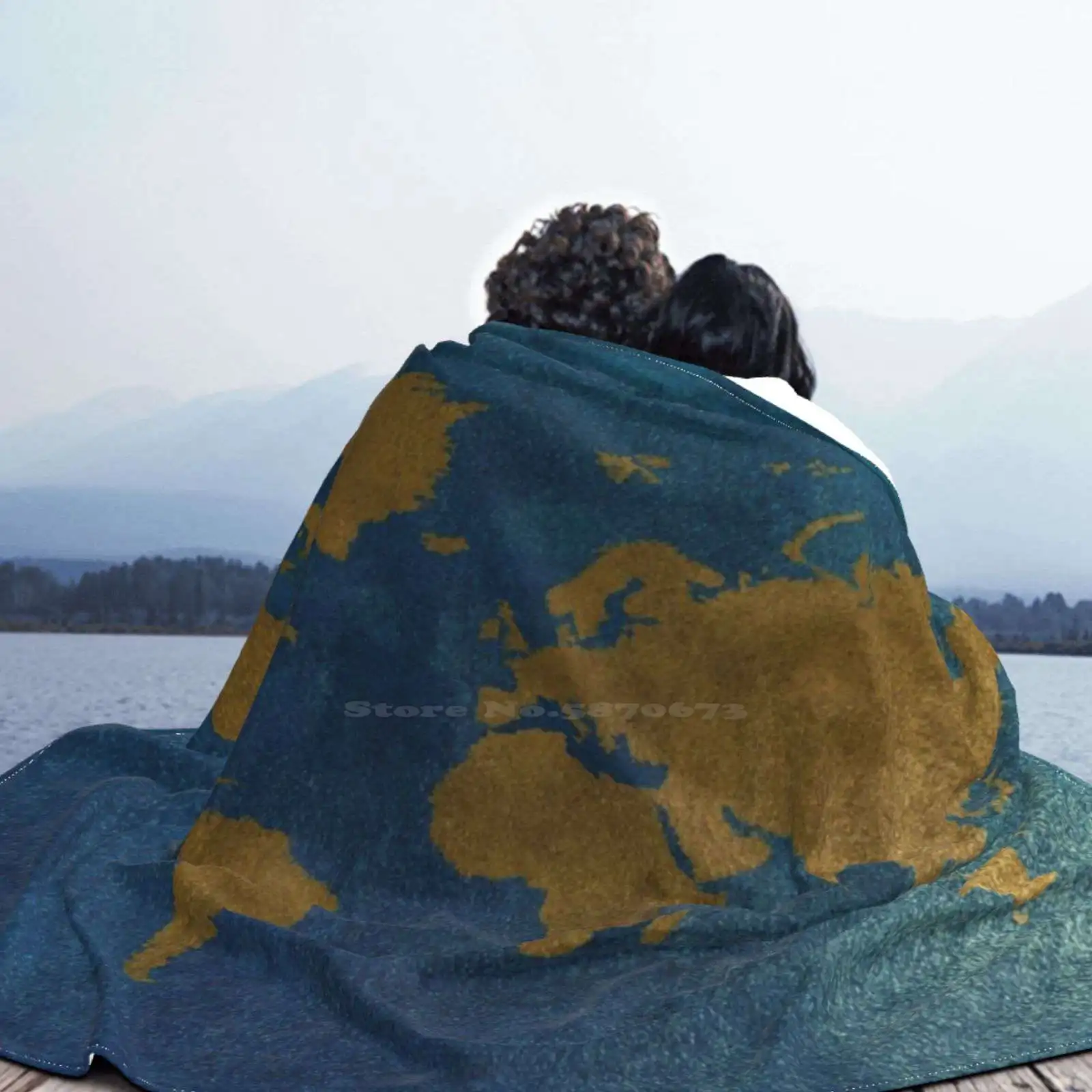 Роскошная золотая карта мира раньше кемпинг автомобиль самолёт путешествия