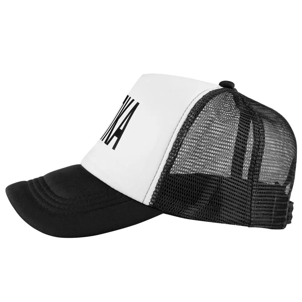 Бейсболка с принтом Синие слова для России черная красная синяя сетчатая дышащая