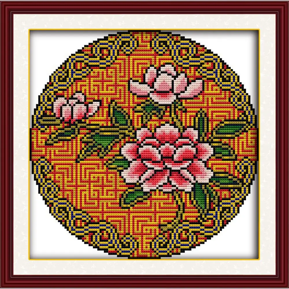 Вечная Любовь Удача поставляется с цветущими цветами (10) китайские наборы