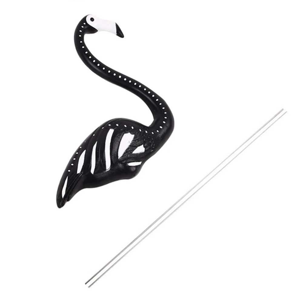 Черные скелеты Двор Фламинго Хэллоуин пластиковые фламинго газон декор