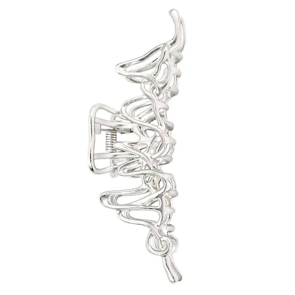 

Women Girls Geometric Hair Claw Clamps Shark Shape Hair Clip Claws Gold Silver Accessories Hairpin High Quality Spring Hairpin