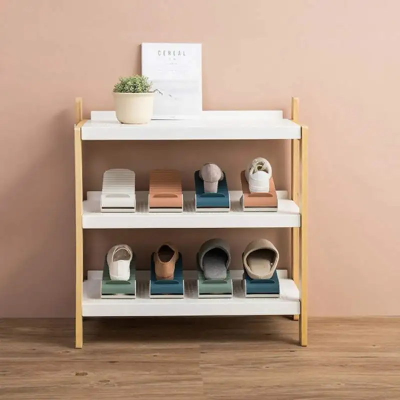 Практичный стеллаж для обуви органайзер слот поддержки пространства шкаф стенд