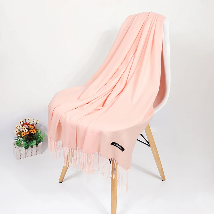 Настоящий кашемировый женский шарф, зимняя шаль, платок, женский шарф из пашмины, шерстяной шарф, зимний шарф для леди, палантин - Цвет: Color 27