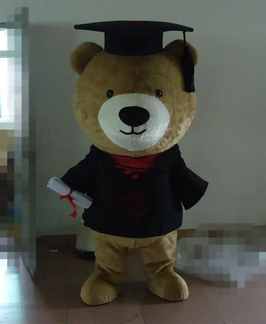 

Halloween Doctor Graduation Bear Mascot Costume Cosplay Clothing Carnival Adults