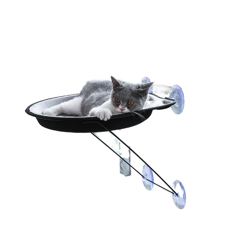 Кошачий гамак на присосках Круглый Поддон для кошачьего туалета удобная