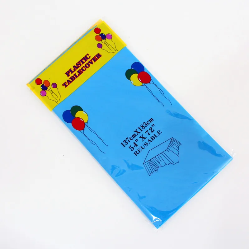 

Hot sale (2 ize) Disposable Tablecloth Anti-oil Table Cloth Tableware for Kids Happy Birthday Party Plastic Tablecover Supplies