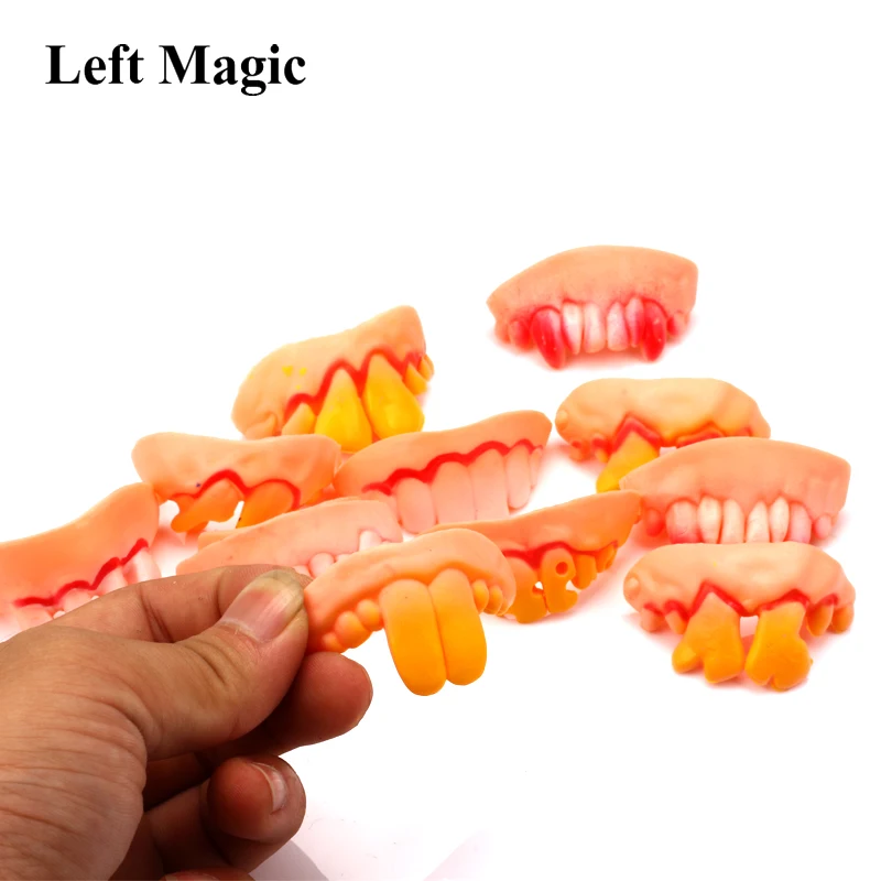 5 шт. украшения на Хэллоуин смешные шутки зуб C гнилые зубы вечерние сумки