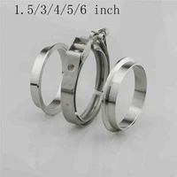 1 53456 inch stainless steel car v band male female exhaust flange vband clamps car v band clamps