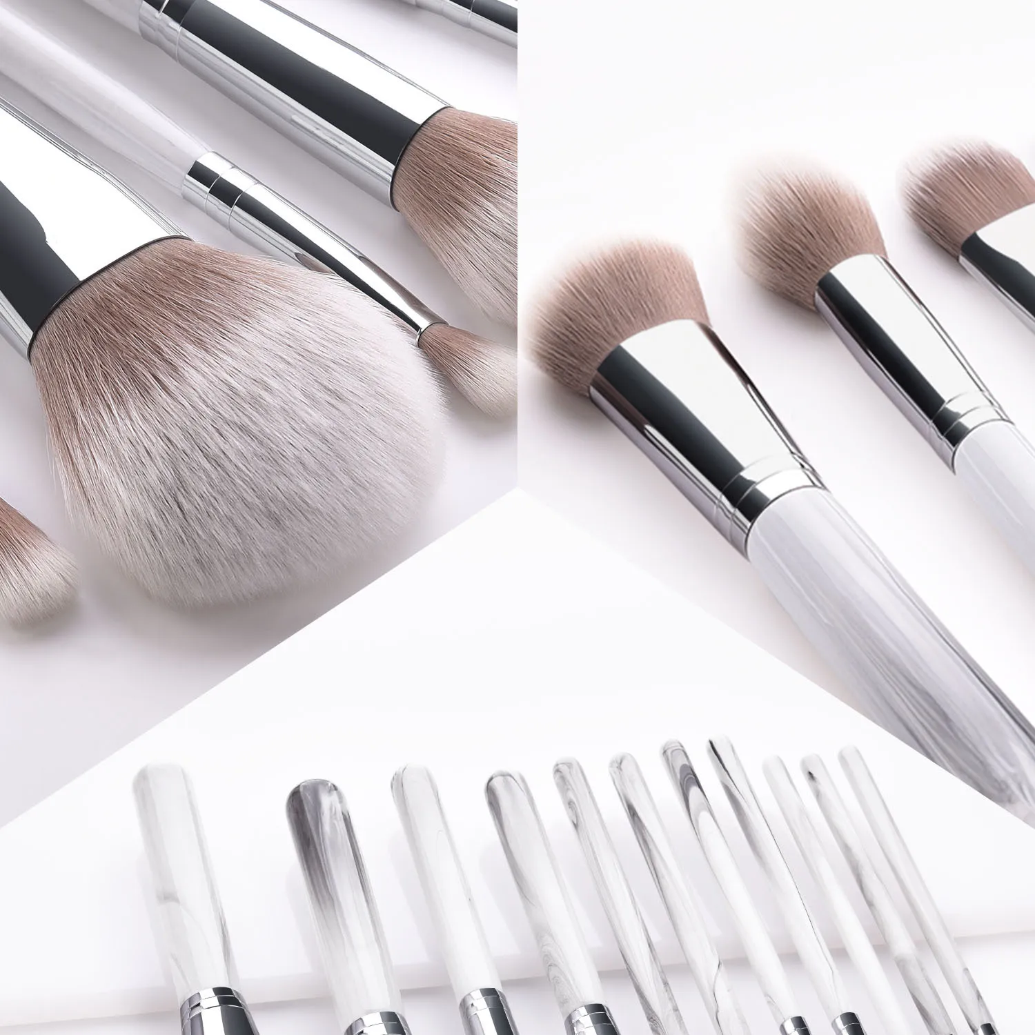 

11Pcs Makeup Brushes Set Cosmetic Powder Eye Shadow Foundation Blush Blending Beauty Make Up of Brochas Maquillaje KIT