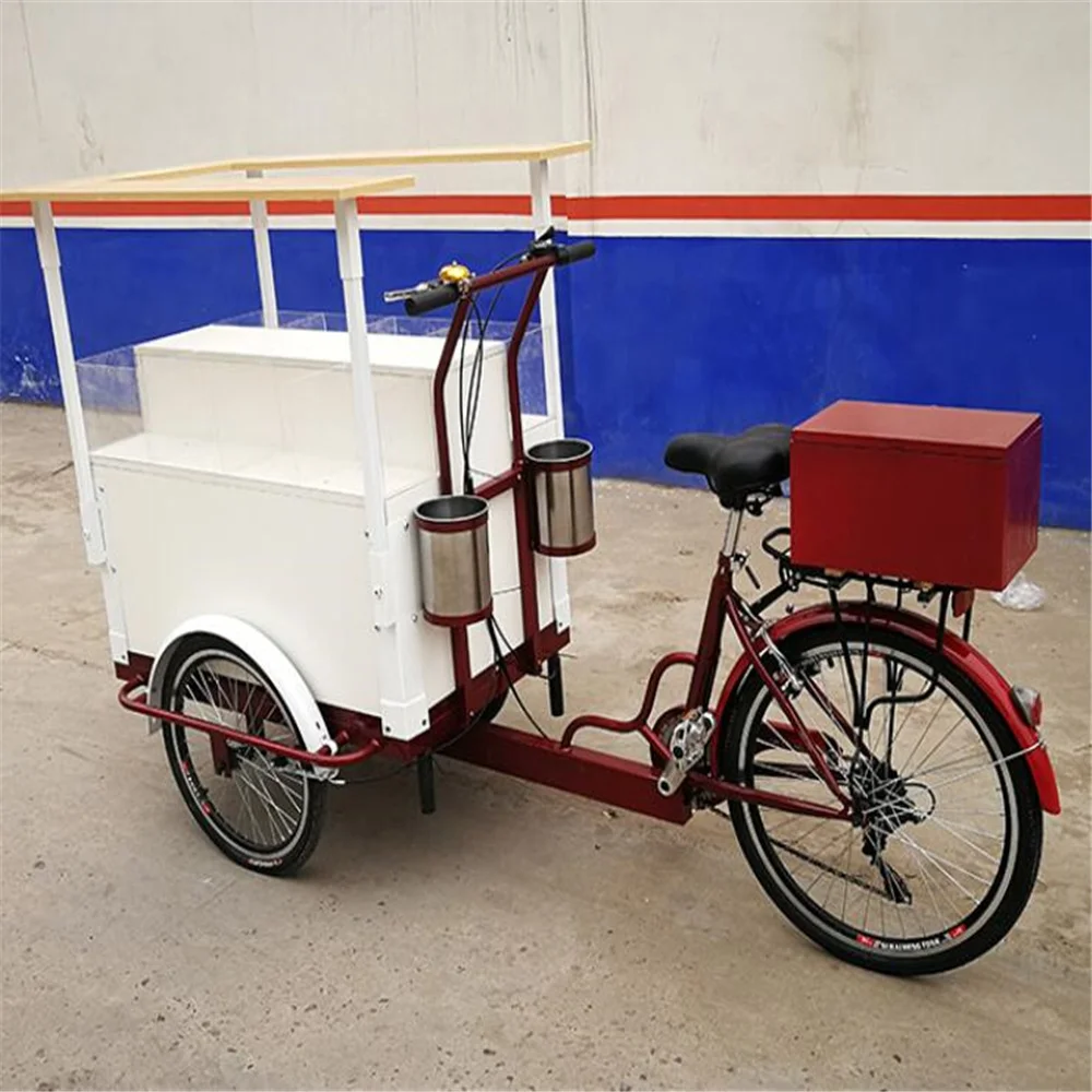 Электрический трехколесный велосипед для продажи фруктов закусок салатов |