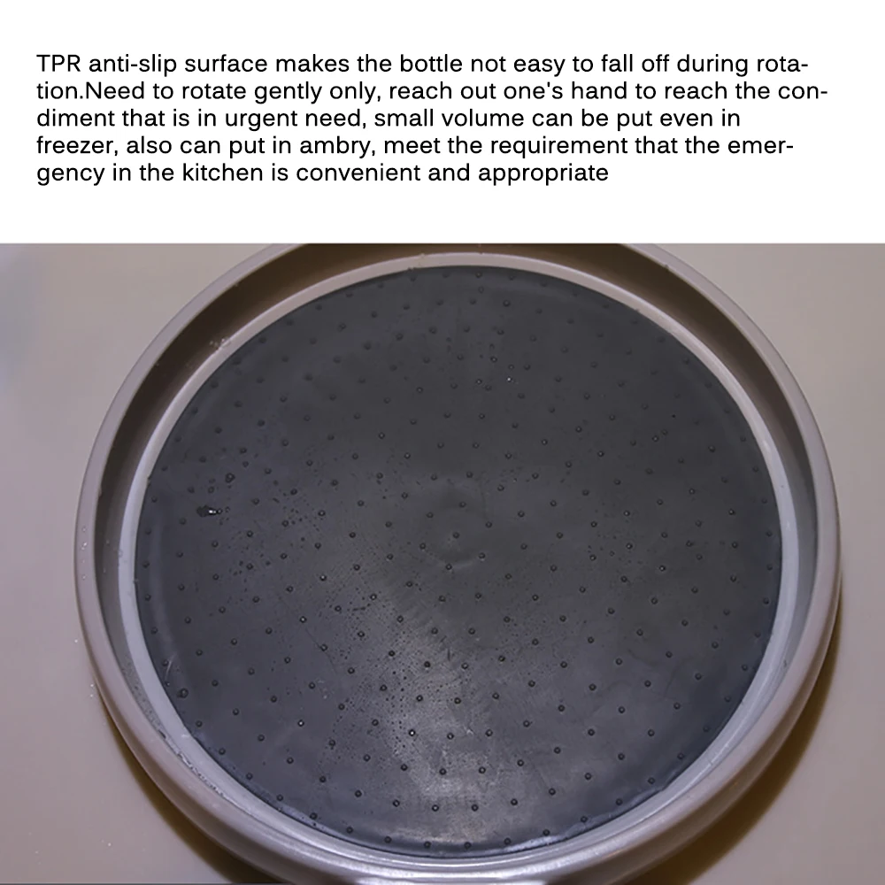 Нескользящий вращающийся лоток для хранения Многофункциональный пластиковый