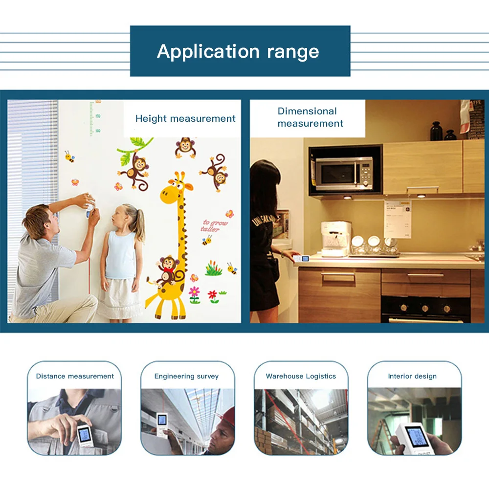 Ручной лазерный дальномер цифровой инфракрасный дальномер|Лазерные дальномеры|