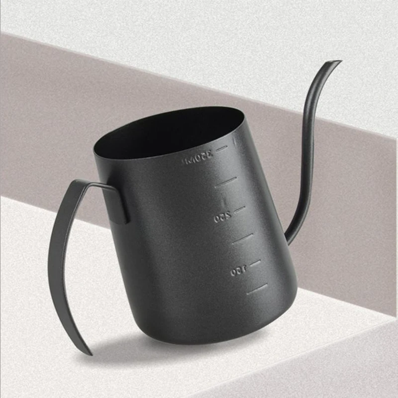 350 мл заячьи уши ручной удар кофейник бытовой длинный рот нержавеющая сталь