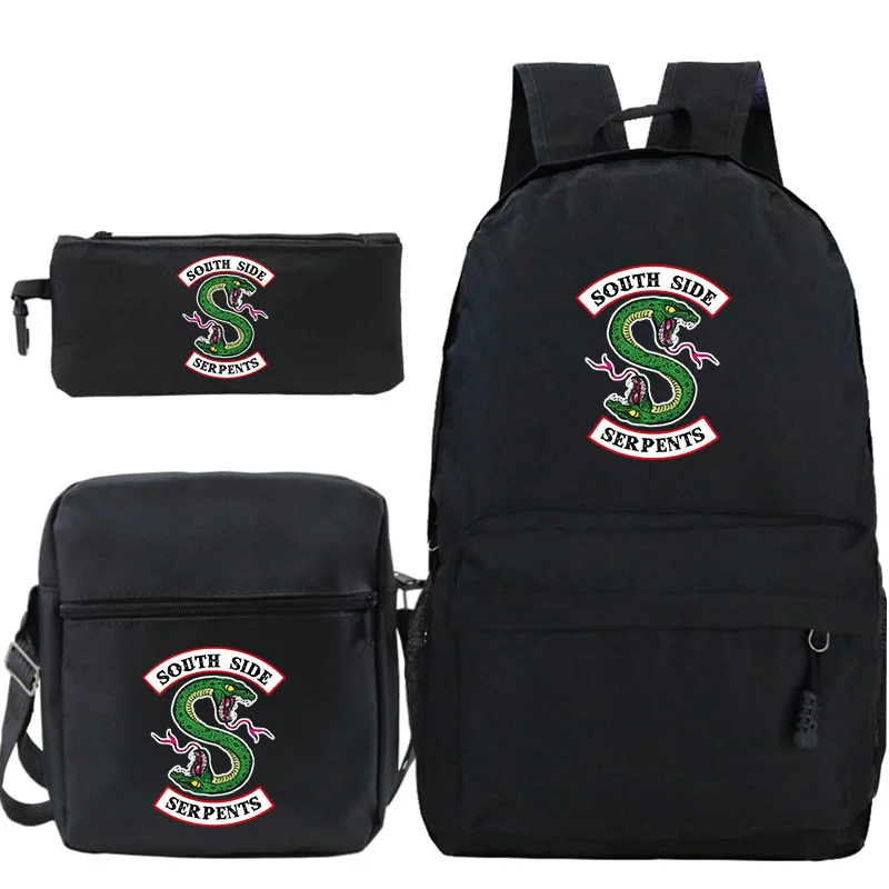 Новый рюкзак Riverdale 3 шт./компл. рюкзаки студенческий для ноутбука школьные сумки