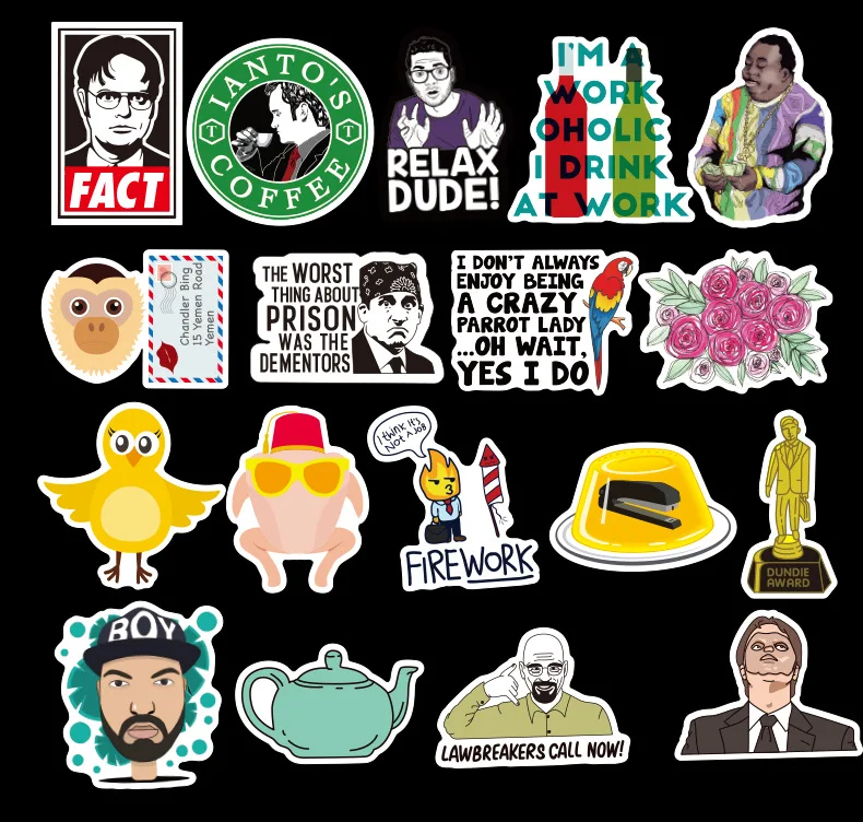 Водонепроницаемые наклейки на скейтборд ноутбук гитара граффити для детей