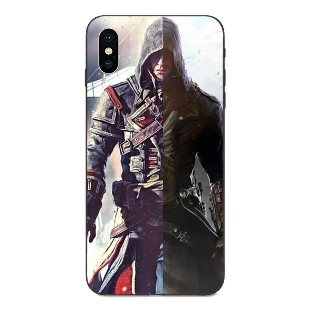Чехол из ТПУ для Apple iPhone 4 4s 5 5S SE 6 6S 7 8 Plus X XS Max XR с запросом александриса черепа Assassins Creed