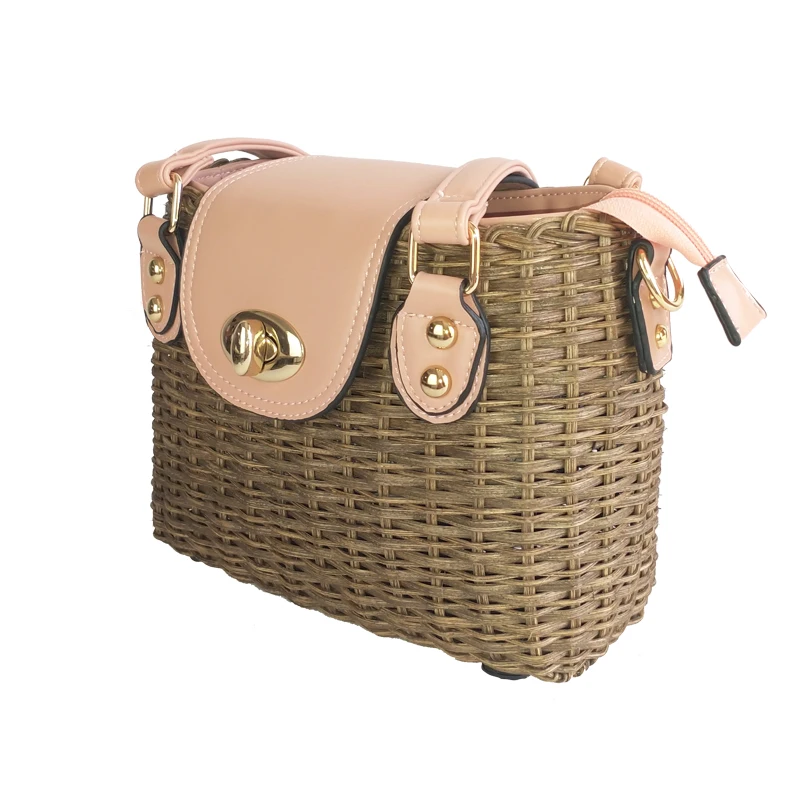 Для женщин сумка 2020 серый ротанга Сумки из искусственной кожи ложки с длинной