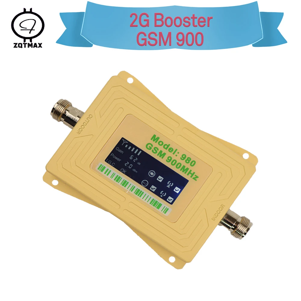 Gsm репитер ZQTMAX 2g усилитель сигнала сотового телефона 900 МГц 62 дБ сотовый Мобильный