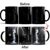 supernatural coffee mug 11oz heat sensitive magic ceramic color changing tea milk cup friend gift
