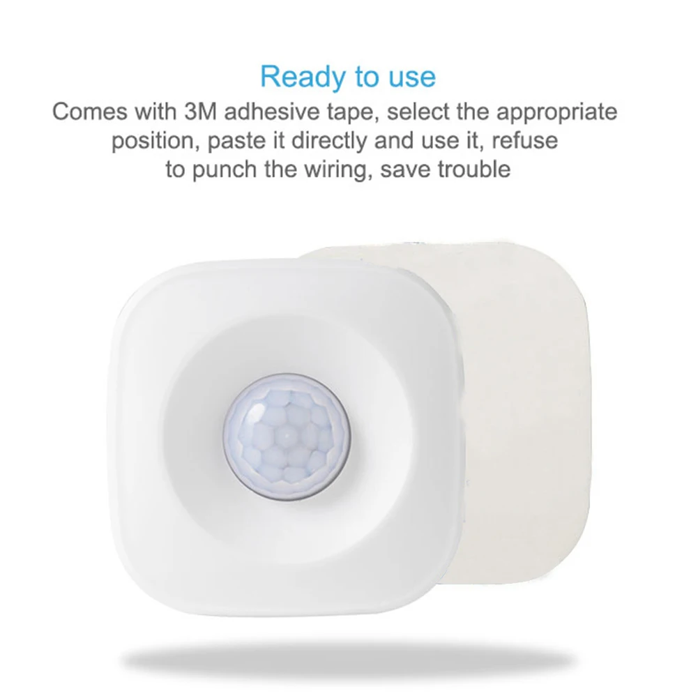 

WIFI Motion Sensor Wireless Ceiling PIR Alert Human Body Infrared Security Detector Smart Life App Alarm Alexa Google Home IFTTT