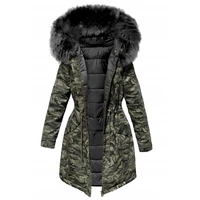 women winter jacket hooded parkas winter coat women loose parka fur collar cotton padded jackets
