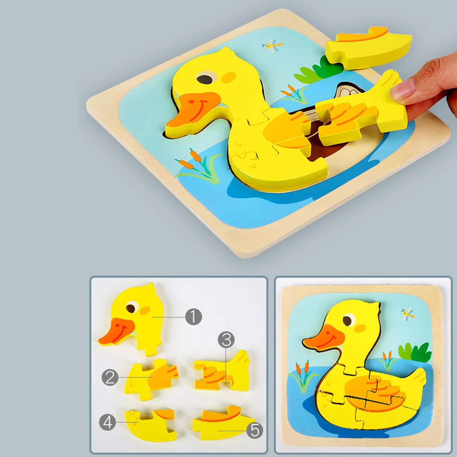 

Wooden Puzzles For Toddlers Animal Shape Montessori Toy Puzzles Gifts
