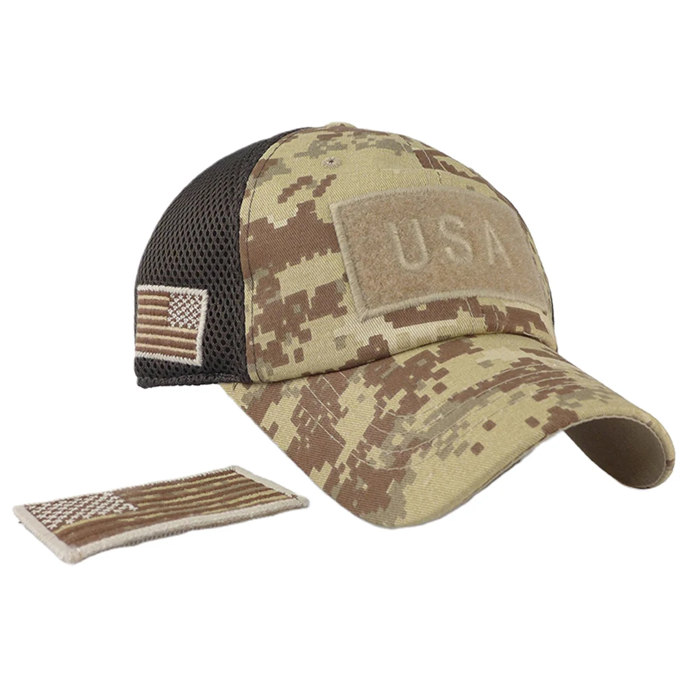 Защита от Солнца Открытый пот впитывающий патч изогнутые поля флаг США джунгли