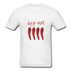 Новая забавная Футболка с принтом Чили и овощей, дизайнерская хипстерская футболка с изображением Красного перца, футболка с изображением горячей острых пищи, музыкальвечерние уличная одежда, Хлопковая мужская футболка