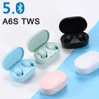 a6s tws bluetooth compatible 5 0 earphone wireless headphone stereo headset sport earbuds with microphone for ios android phones